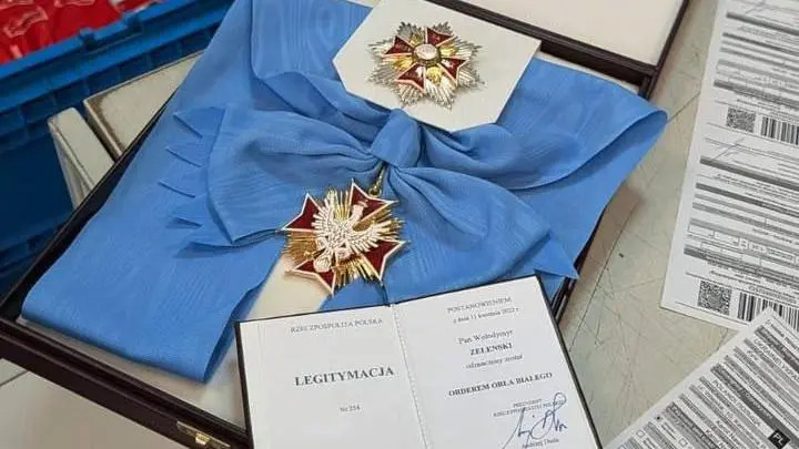 Зеленський повернув Польщі Орден Білого Орла після рішення Варшави