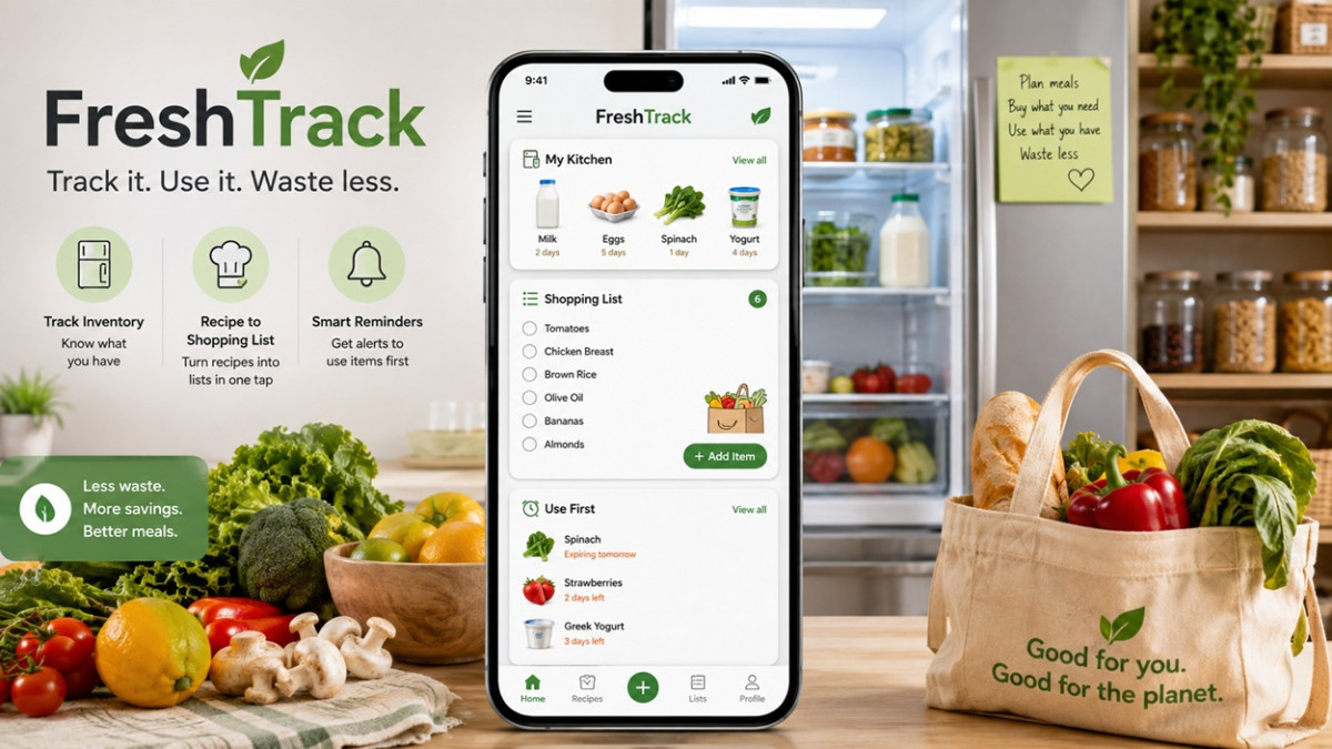 FreshTrack перетворює рецепти на списки покупок і зменшує харчові відходи